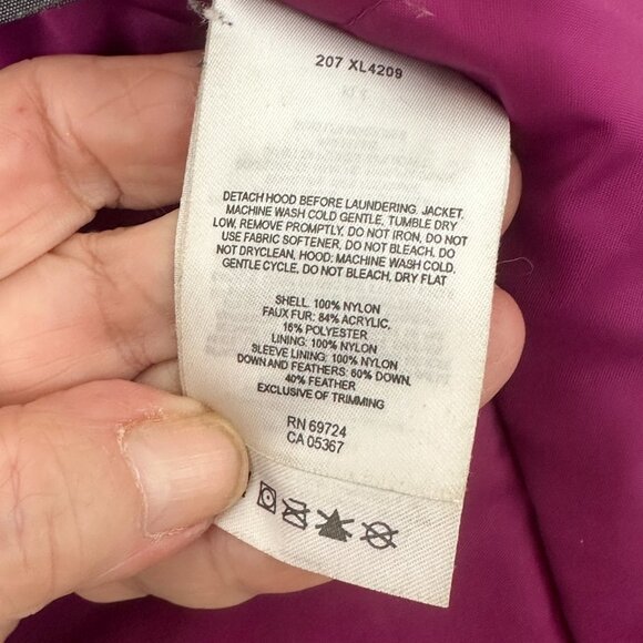 COLUMBIA Women's Black Puffer Down Jacket Detachable Faux-Fur Hood S - Picture 6 of 11